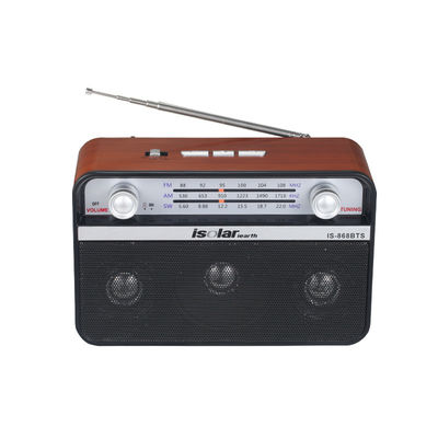 ワイヤレスソーラーパネル 充電 USB 高音質音楽プレーヤー FM AM SW 3バンドラジオとBTスピーカー