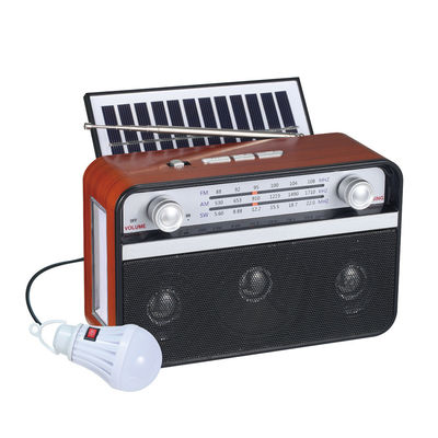 ワイヤレスソーラーパネル 充電 USB 高音質音楽プレーヤー FM AM SW 3バンドラジオとBTスピーカー