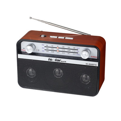 ワイヤレスソーラーパネル 充電 USB 高音質音楽プレーヤー FM AM SW 3バンドラジオとBTスピーカー