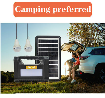リチウム電池 灯泡付き太陽光発電システム 家庭用照明 電話充電器 屋外用太陽光パネル付き発電所
