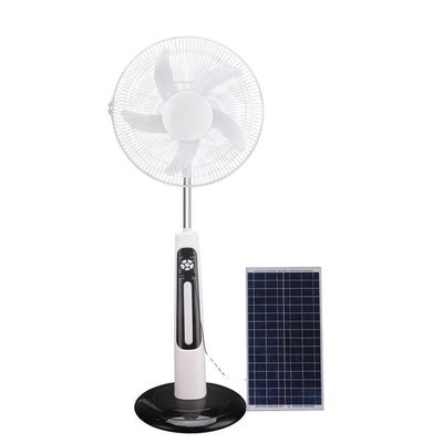 16/18 インチ AC DC 12V 充電 5 ブレイド 再充電可能な太陽スタンド扇風機 パネルとバッテリー付き 太陽扇風機