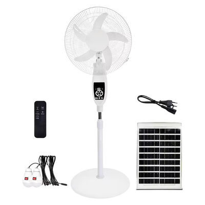 16インチ 充電可能なスタンドファン DCホーム 12V 空気冷却モーター リチウム電池&リモコン ソーラー電源 DCソーラー