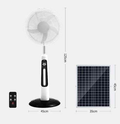 OEM 高効率の家庭 高さ調整式 広角調整式 屋外扇風機 家庭用 16インチ 太陽風扇 バッテリー付き