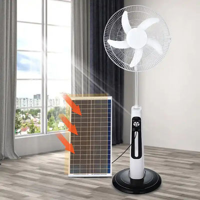 高品質ホットモーター エコエネルギー 太陽電池 再充電可能 20W 内蔵 LED照明 3 スピード 太陽光フロアファン